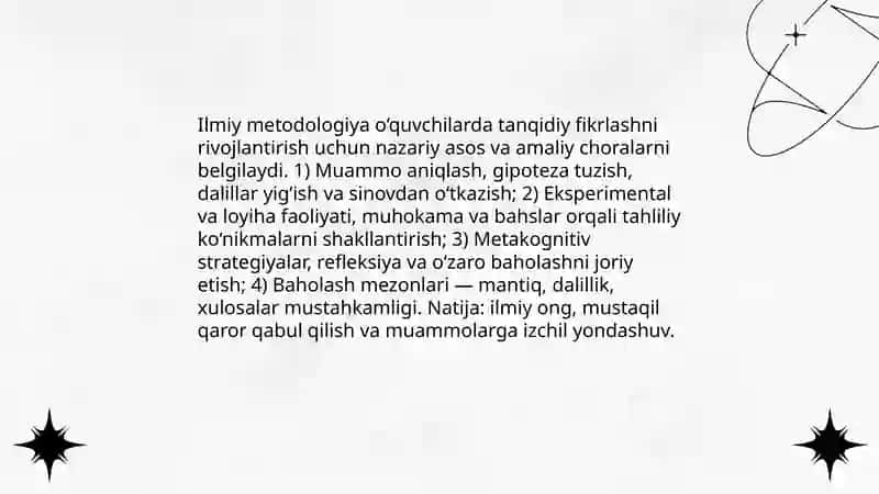 Ilmiy dunyoqarashni shakillantirish va õquvchilarni aqliy tarbiyalash 4
