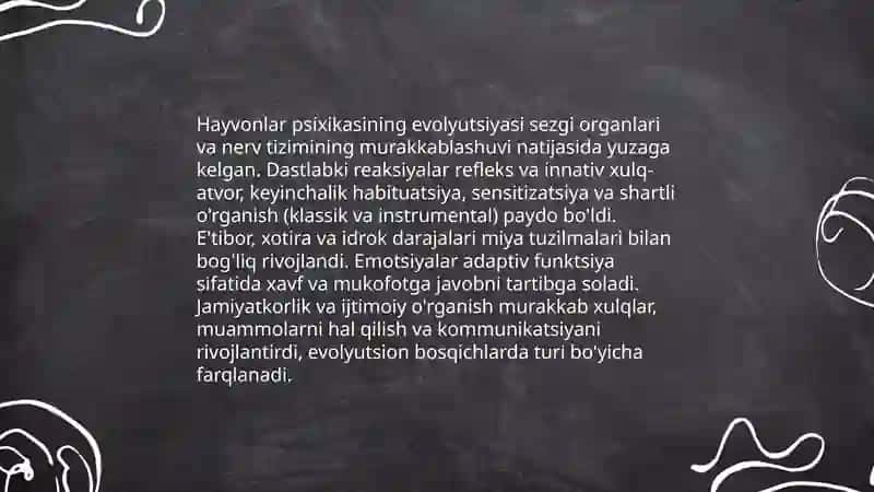 Psixikaning evolutsion tarixi 4