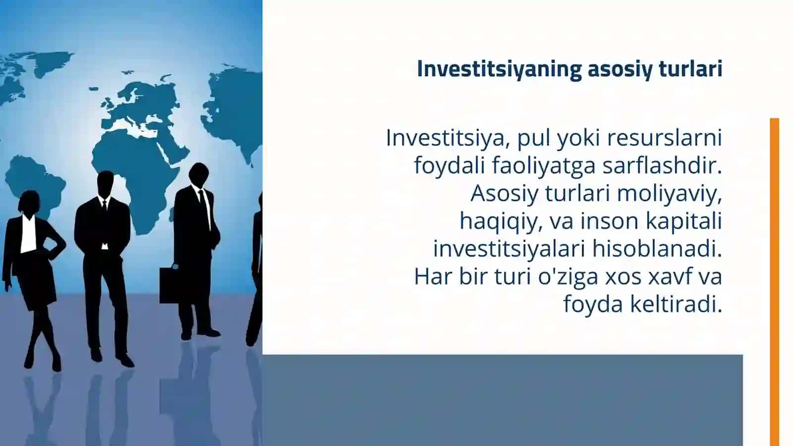 Investitsiya va uning turlari 4