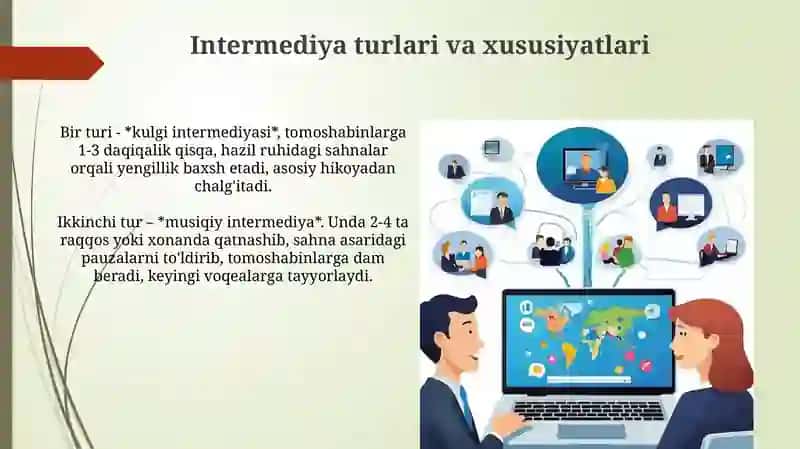 Intermediya ustida ishlash usullari 4