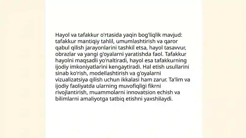 Hayol haqida tushuncha 4