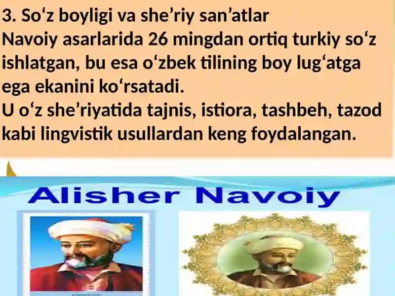 Alisher Navoiyning lingvistik merosi 4