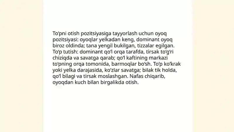 To'pni boshqarish texnikasi 4