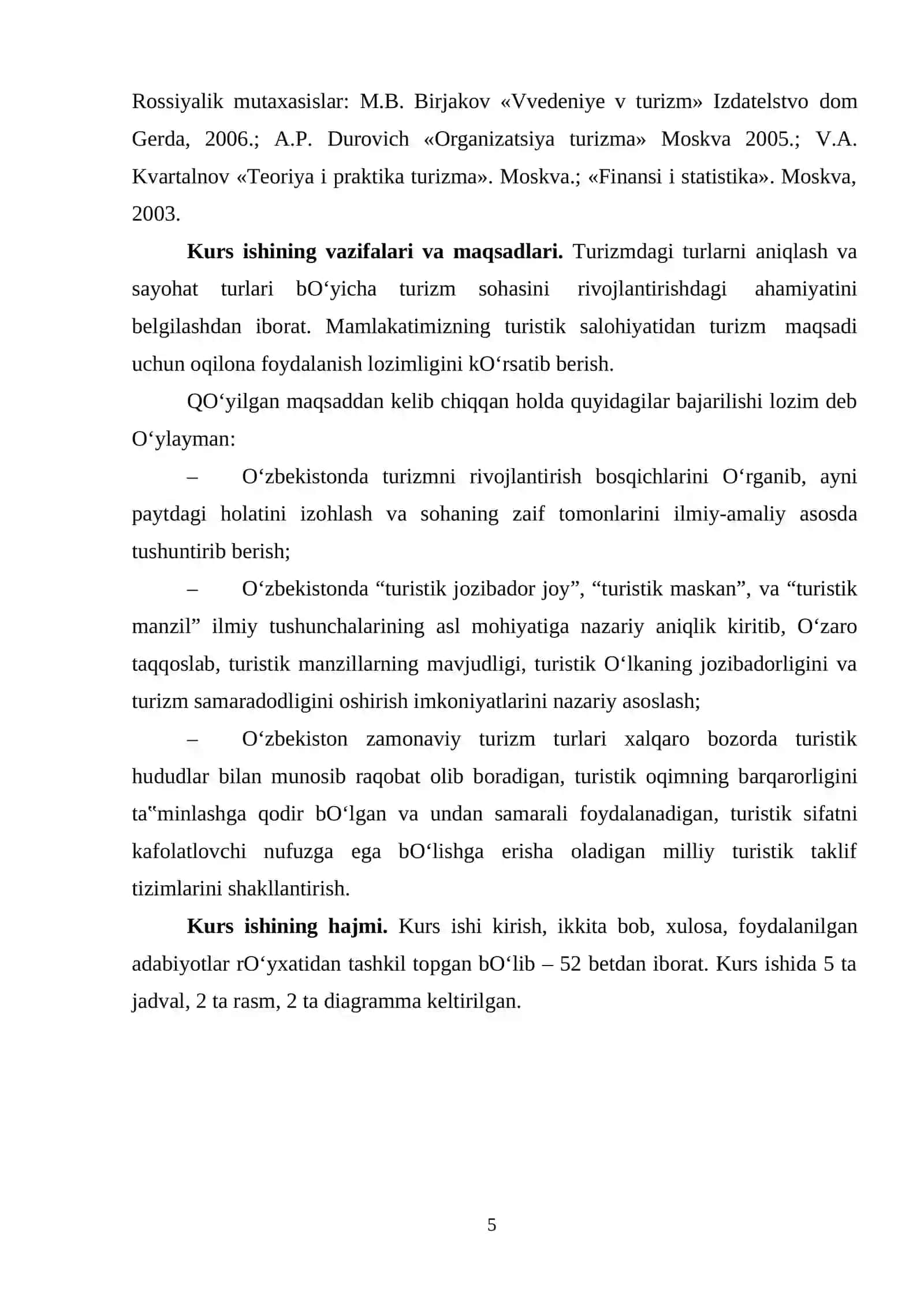 TURIZM SOHASI TASNIFLANISHI VA TURLARI 4