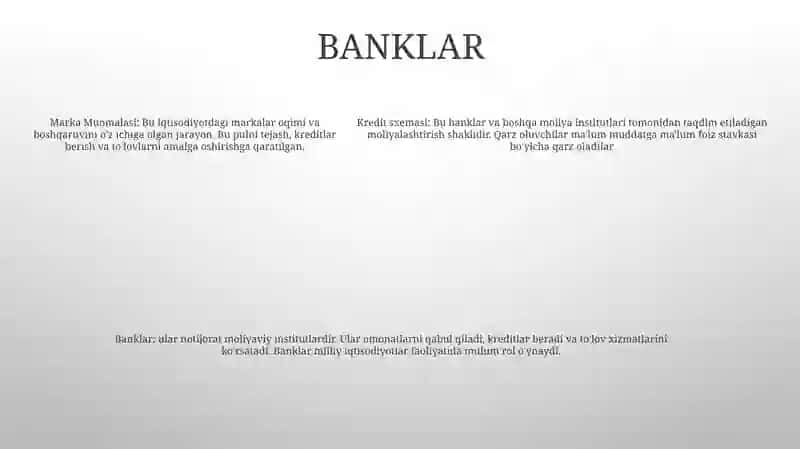 Pul Muomalasi, Kredit Tizimi Va Banklar 4