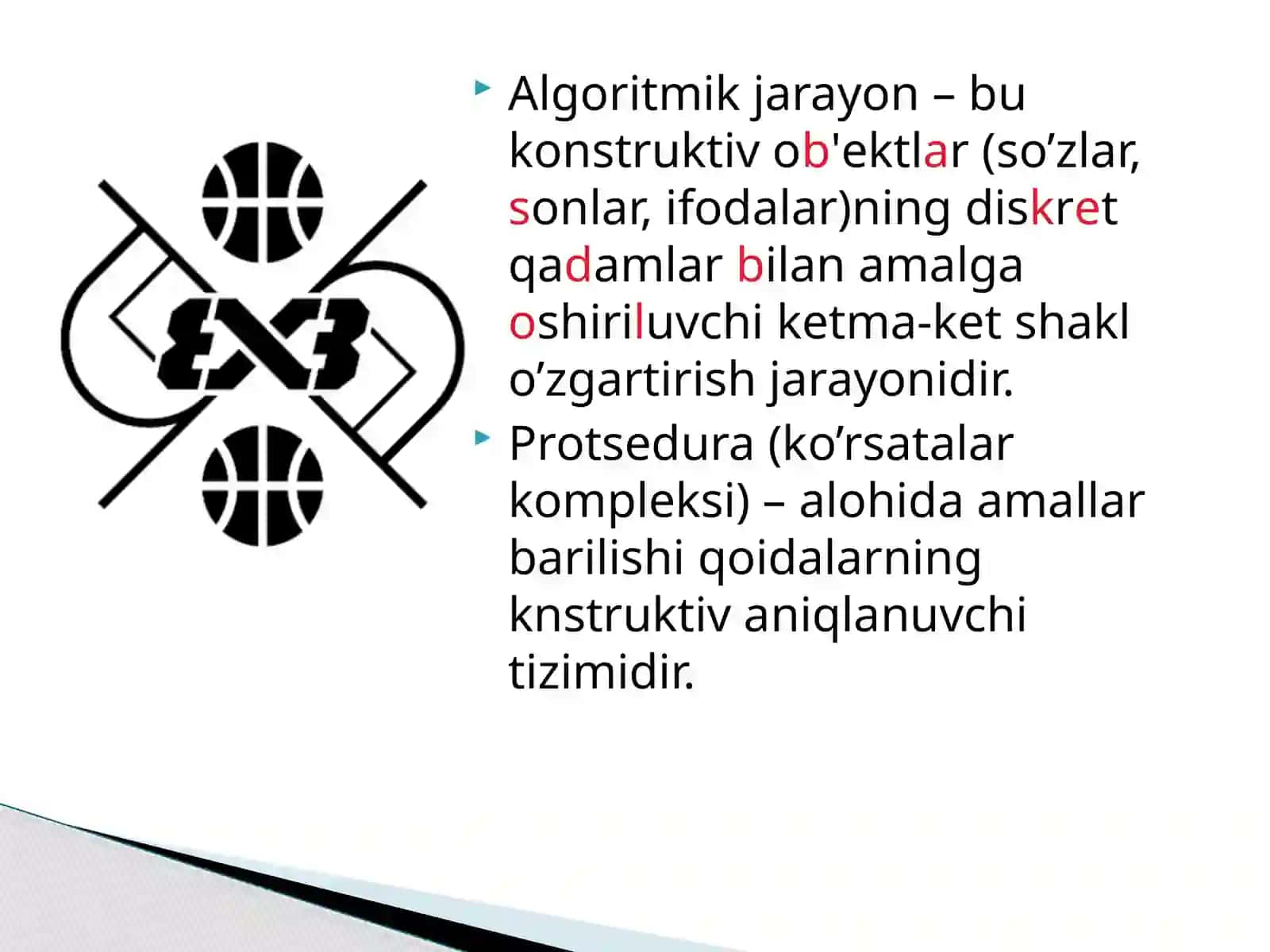 Algoritmlar va berilganlar strukturalari 4