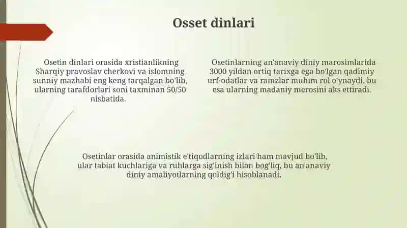 Ossеt madaniyati va urf-odatlari 4