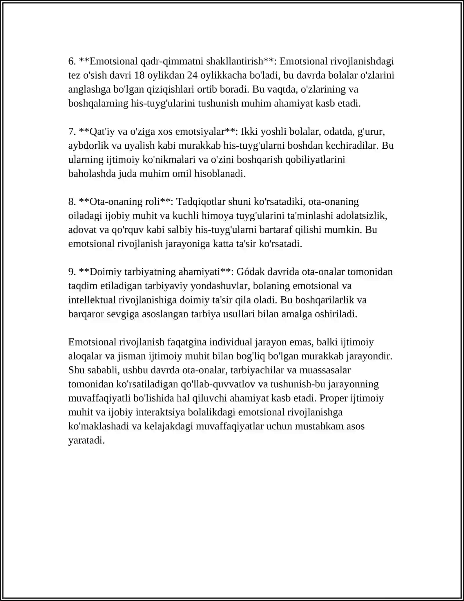 GÓDAKLIK DAVRINING PSIXOLOGIK XUSUSIYATLARI REFERAT 4