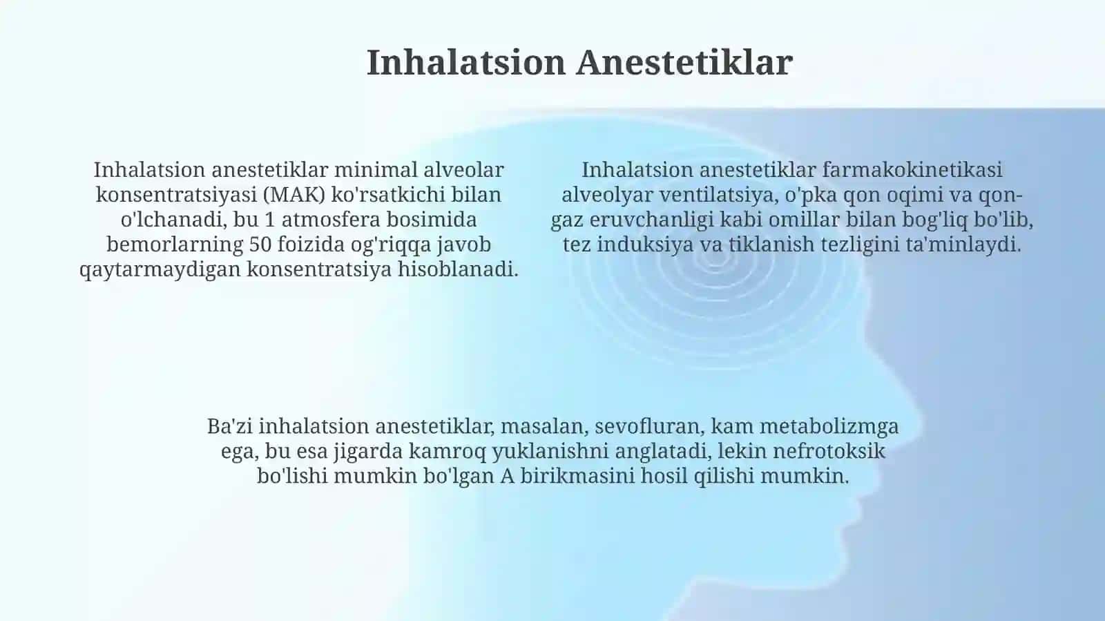 Zamonaviy anastetik vositalar 4