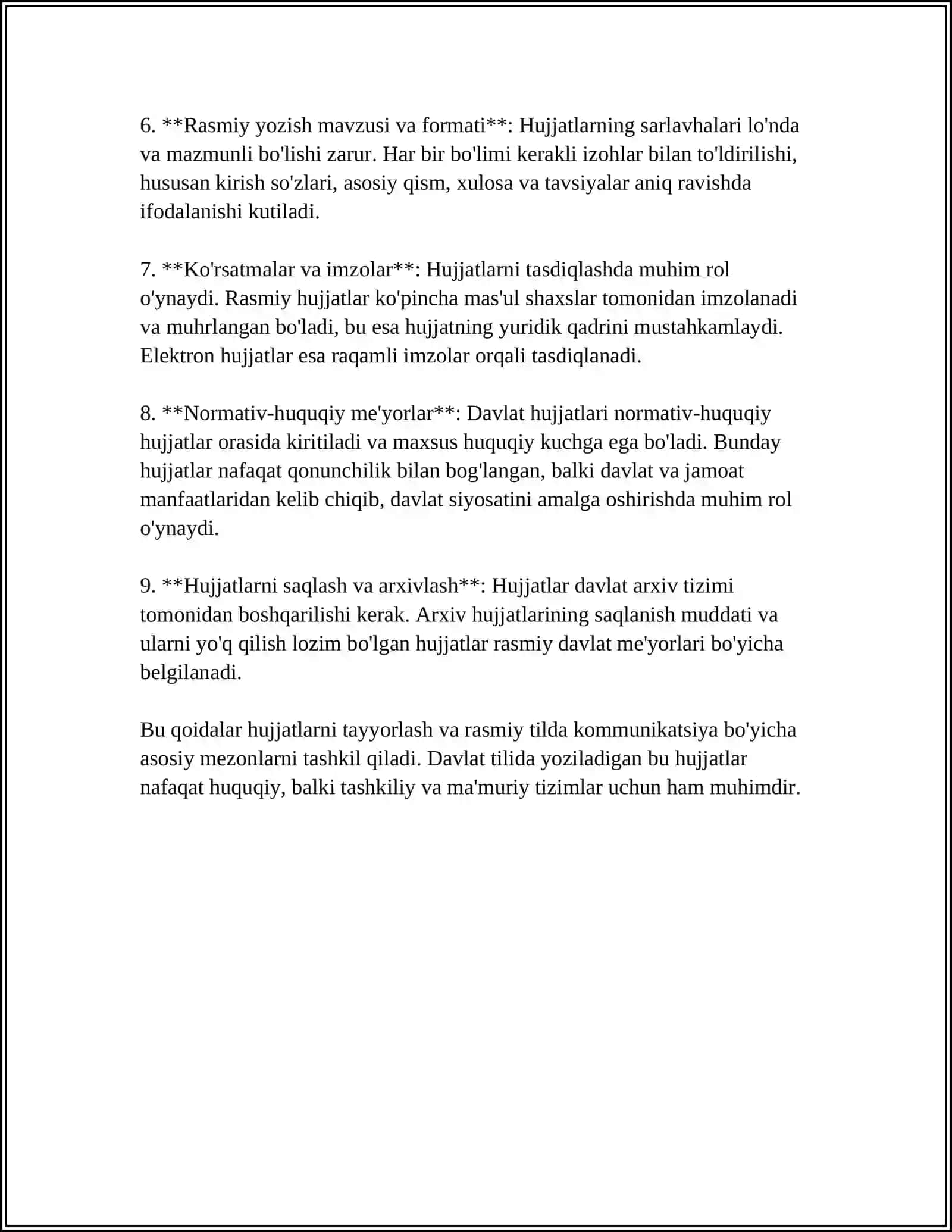 DAVLAT TILIDA ISH QOG'OZLARNI YURITISH 4