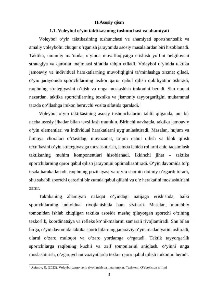 Voleybol o‘yin taktikasi asoslari 4