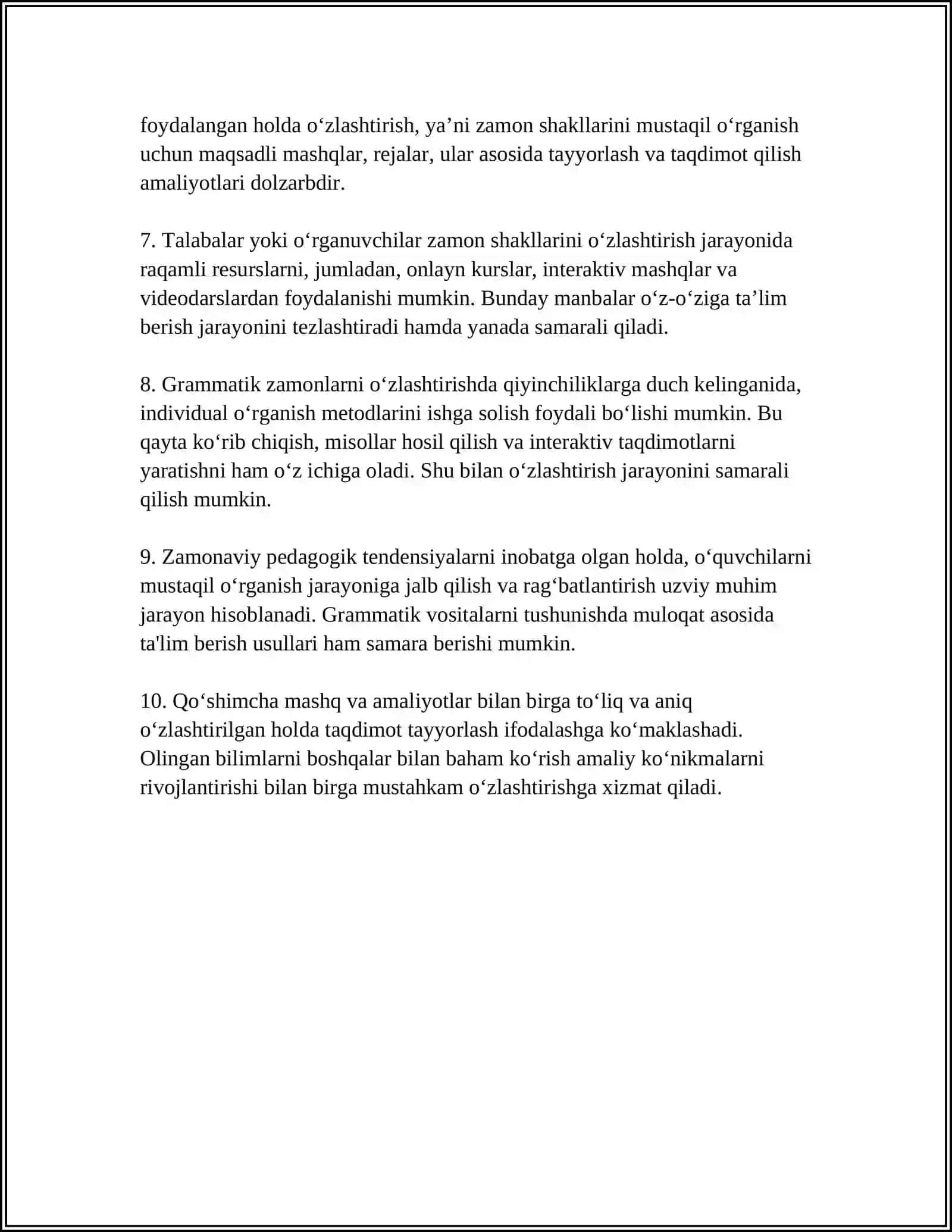GRAMMATIK MAʼNONI IFODALOVCHI VOSITALAR 4