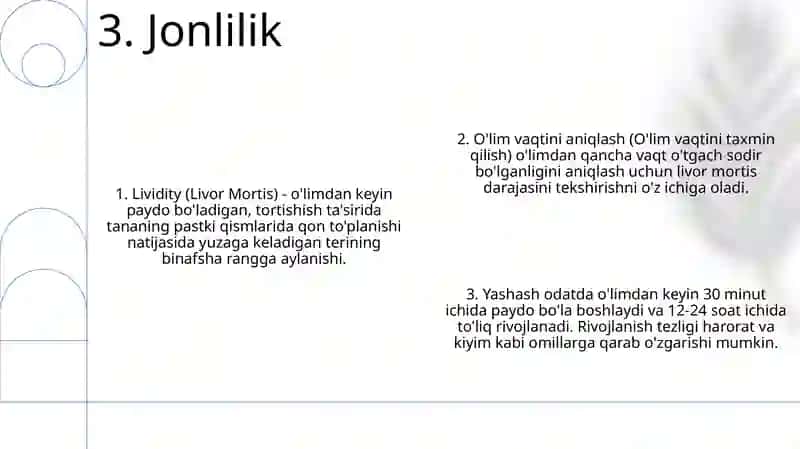 O'Lim Vaqtini Aniqlash 4