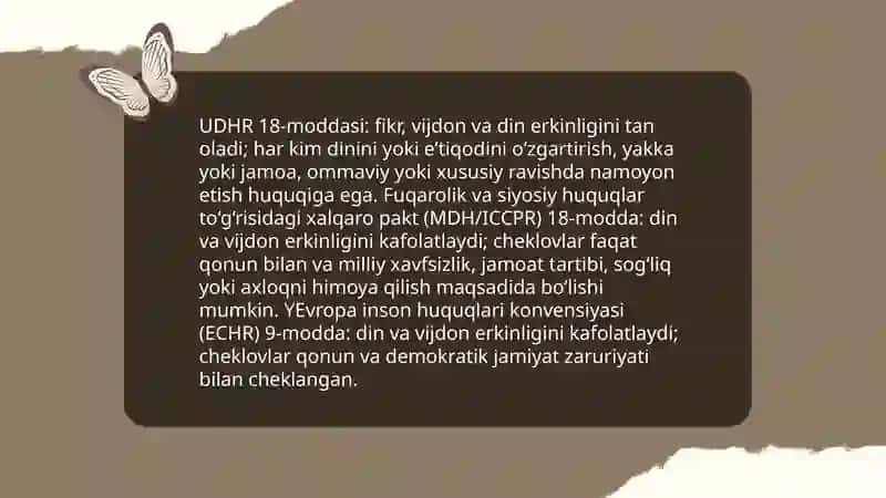 Din va vijdon erkinligi 4