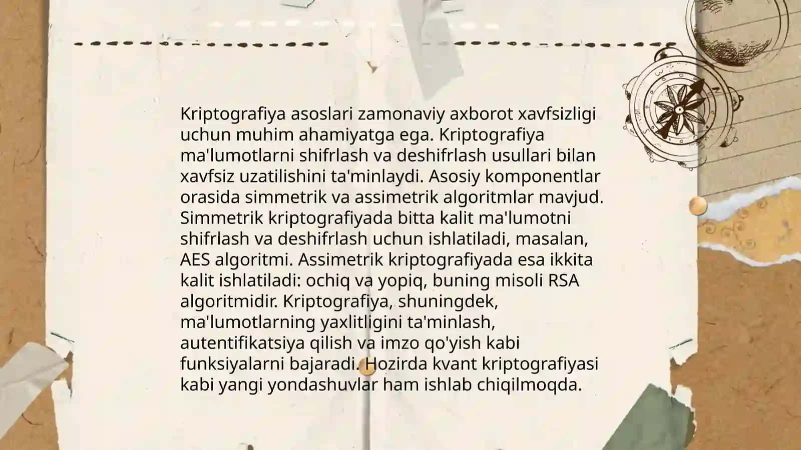 Axborot xavfsizligi va axborotni himoyalash usullari 4