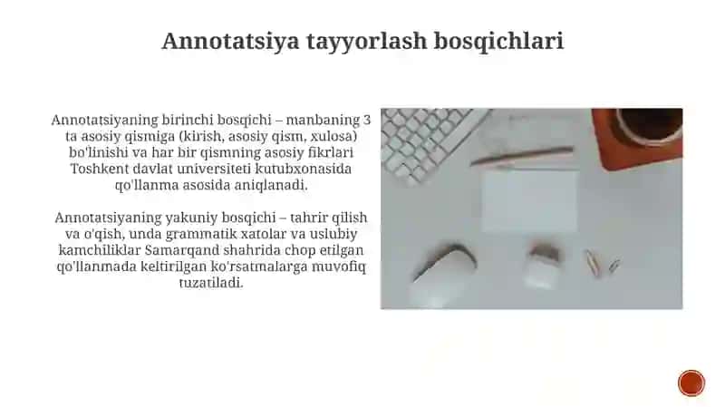 Annotatsiya tushunchasi va uni tayyorlash 4