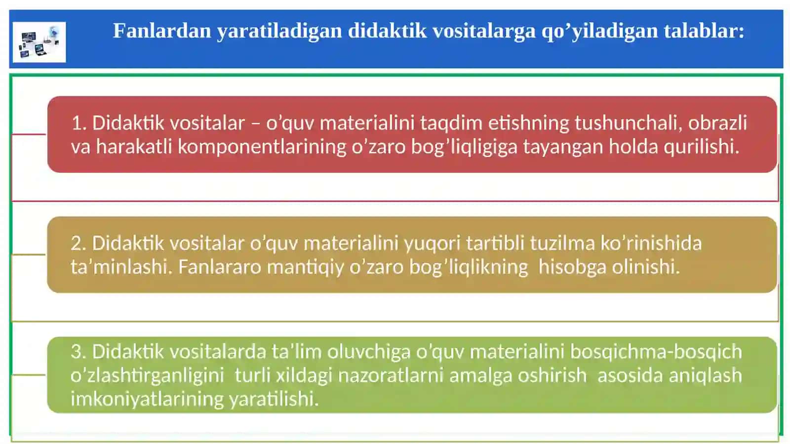 Informatika va axborot texnologiyalarini o'qitish metodikasi 4
