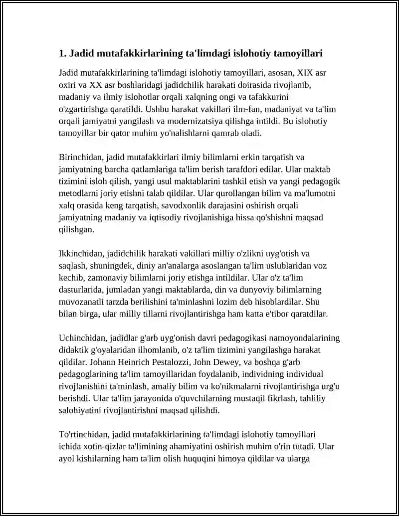 JADID MUTAFFAKIRLARINING PEDAGOGIK QARASHLARI 4