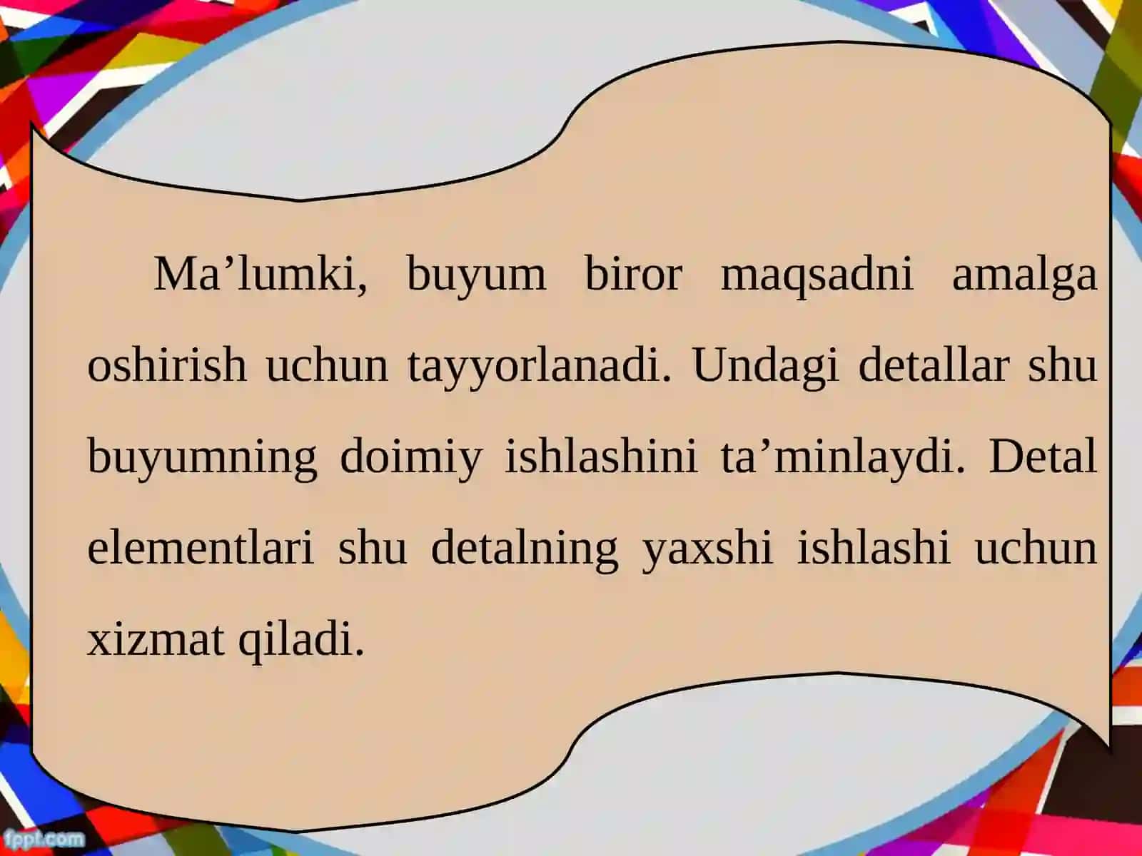 Oddiy yig‘ish chizmalarini o‘qish 4