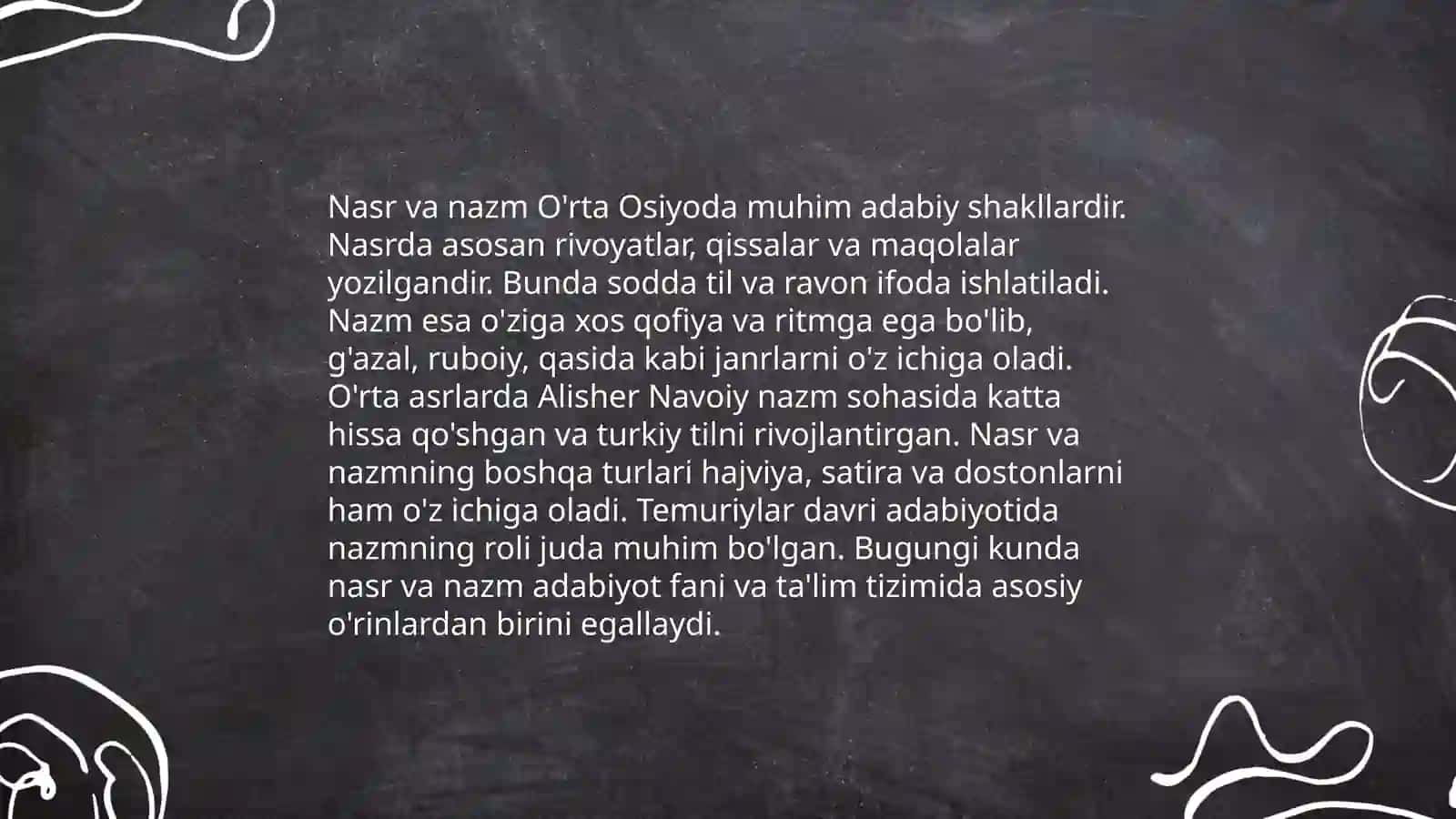 Adabiy shakl va mazmunning umumiy ma'lumotlari 4