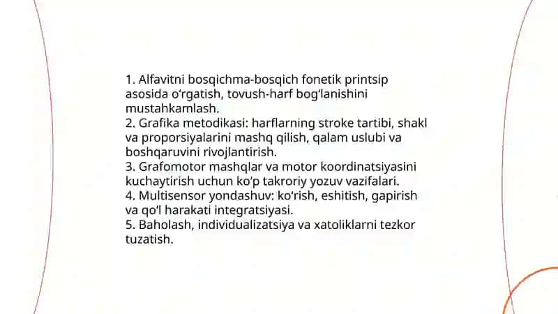 Boshlangʻich yozuvga oʻrgatish metodikasi 4