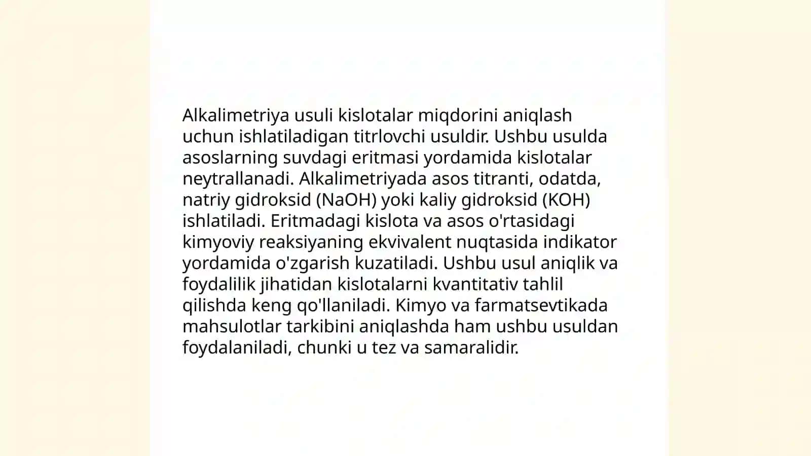 Eritma tarkibidagi moddalarning aniqlanish usullari 4