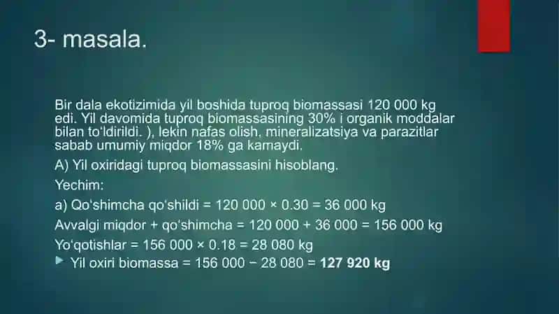 Biosferagaoid masala mashq tuzish va yechish metodikasi 4