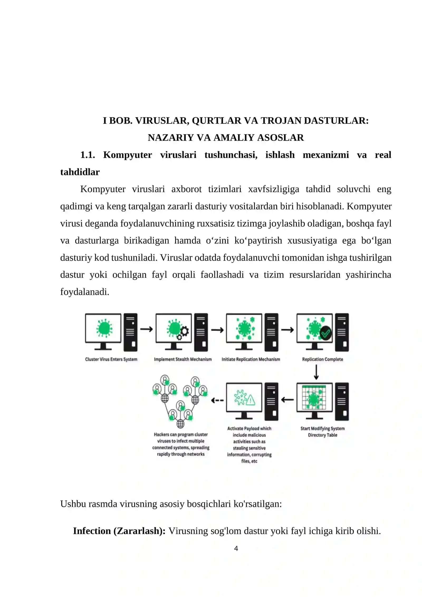 VIRUSLAR, QURTLAR VA TROJAN DASTURLARDAN HIMOYALANISH USULLARINI AMALIY JIHATDAN O'RGANISH 4
