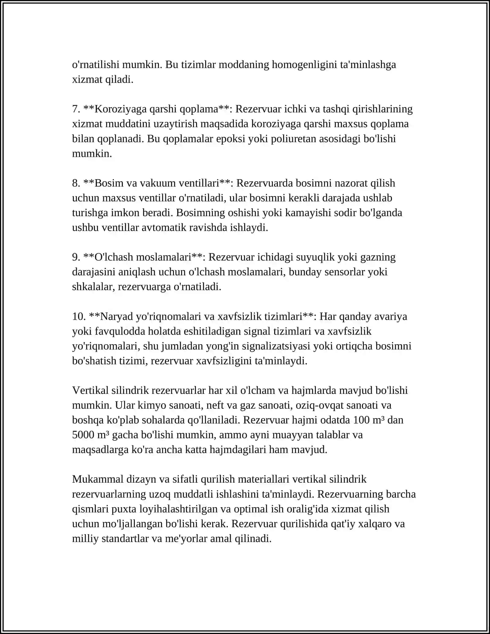 Vertikal silindrik rezervuarlar 4