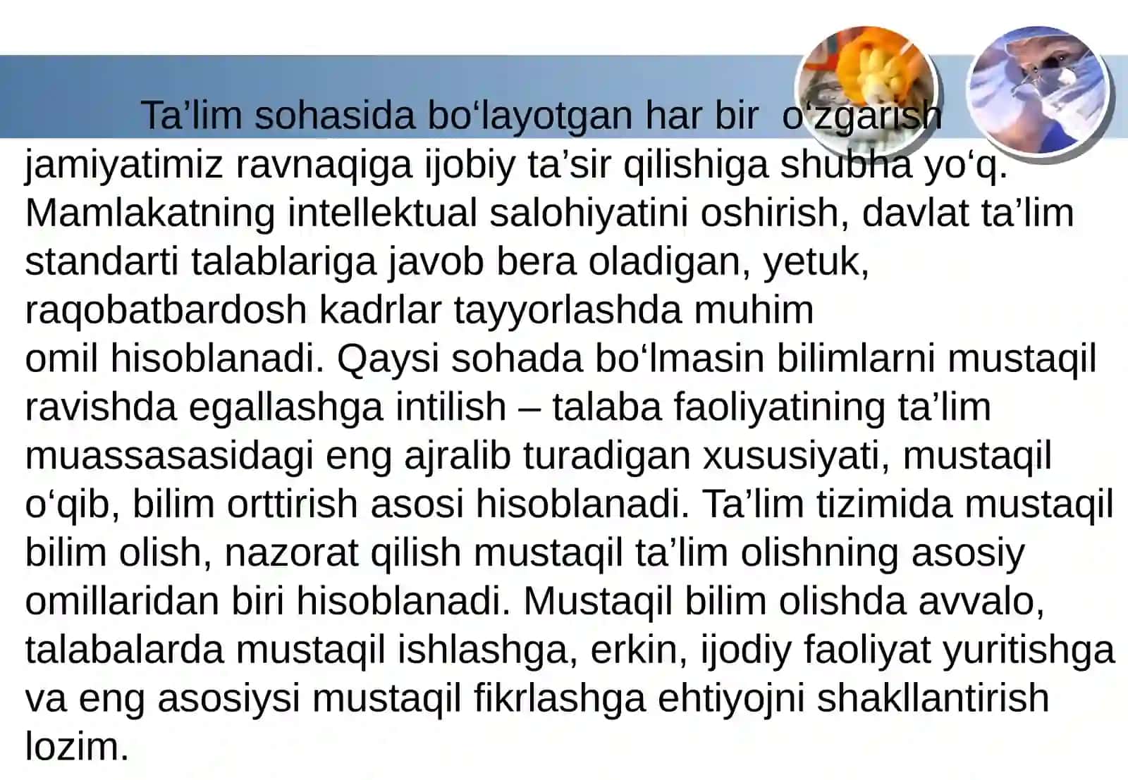 Mustaqil ta’lim olish texnologiyalari 4
