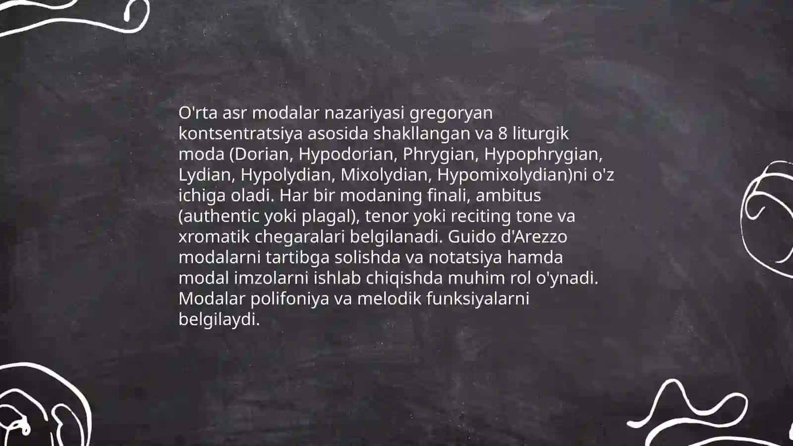 O'rta asrlar musiqa nazariyasi (jahon musiqa tarixi) 4