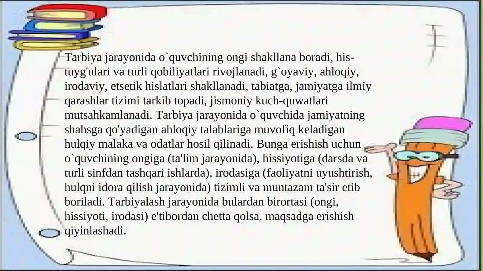 Tarbiya jarayonining mohiyati, ahamiyati va vazifalari 4