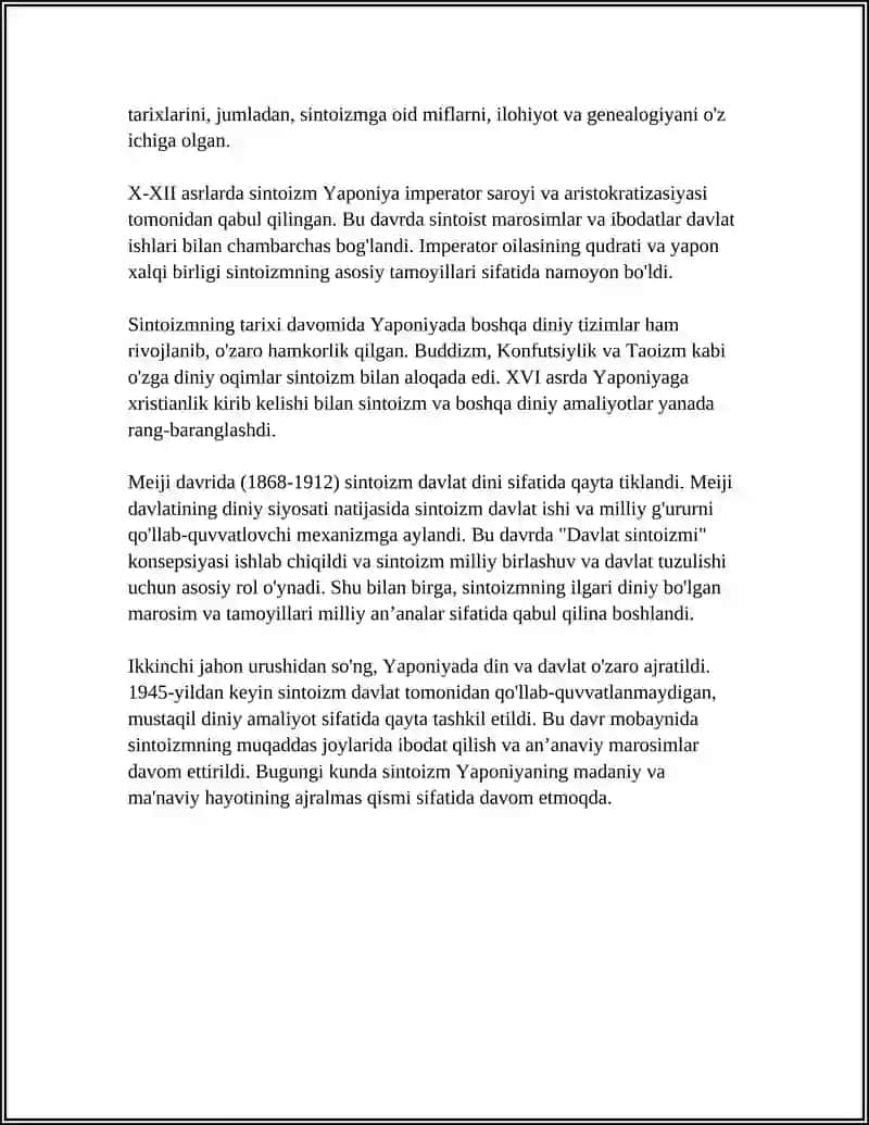 MILLIY DINLAR SINTOIZM 4