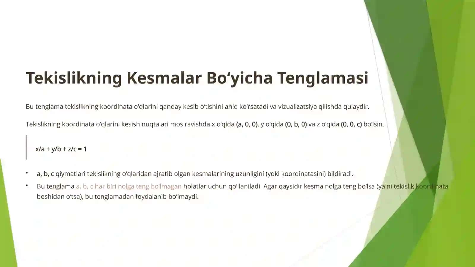 Fazoviy Geometriyaga Tenglamalar 4