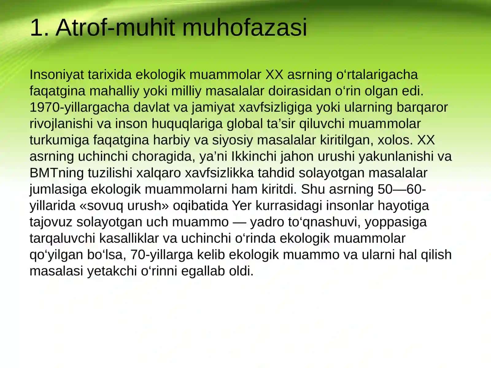 Ekologik iqtisodiyot va atrof- muhit 4