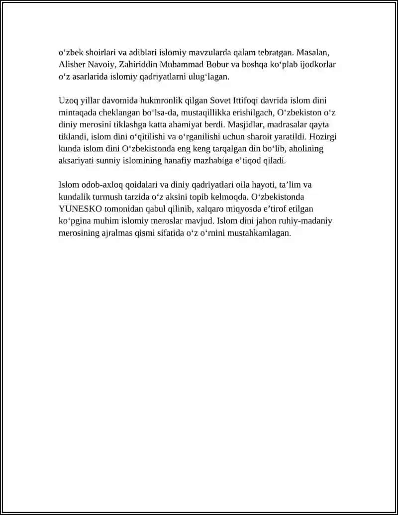 MILLIY DINLAR 4