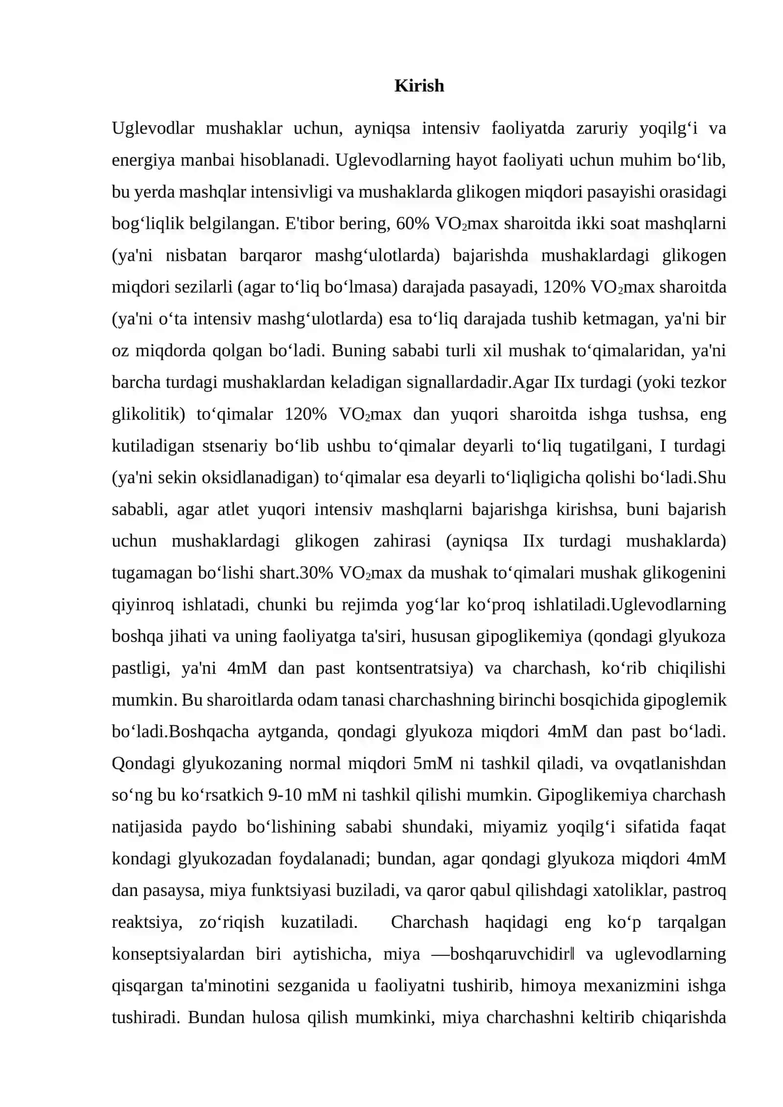 Jigarda glikogen sintezi KURS ISHI 4