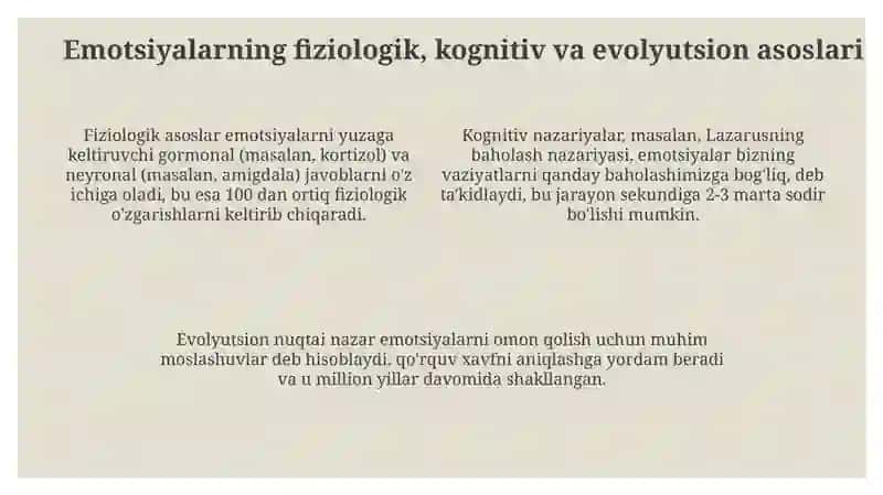 Emotsiya va Tuyg'ular 4