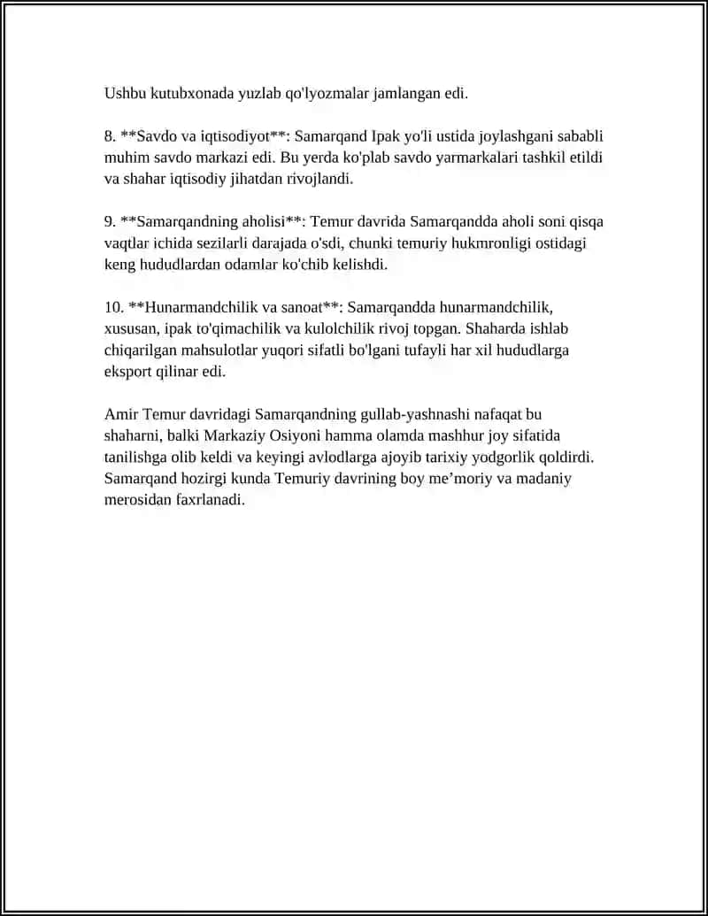 AMIR TEMUR BUYUK DAVLAT ARBOBI 4