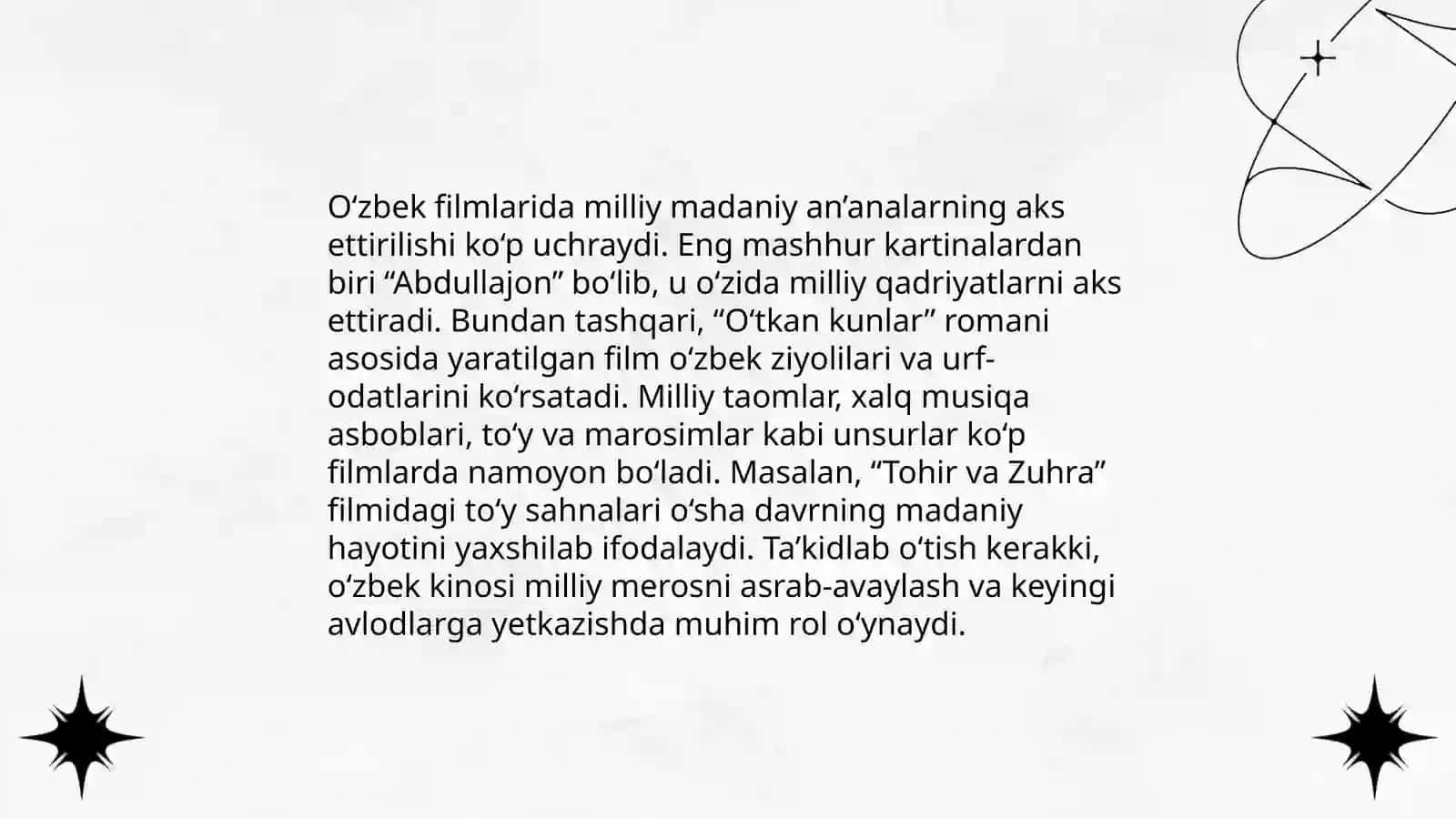 Filmler ham "galabaliq madeniyat" 4