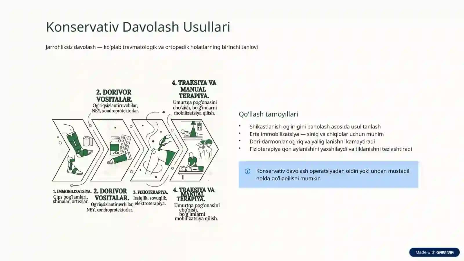 Travmatologik va Ortopedik Bemorlarni Davolash va Reabilitatsiyasi 4