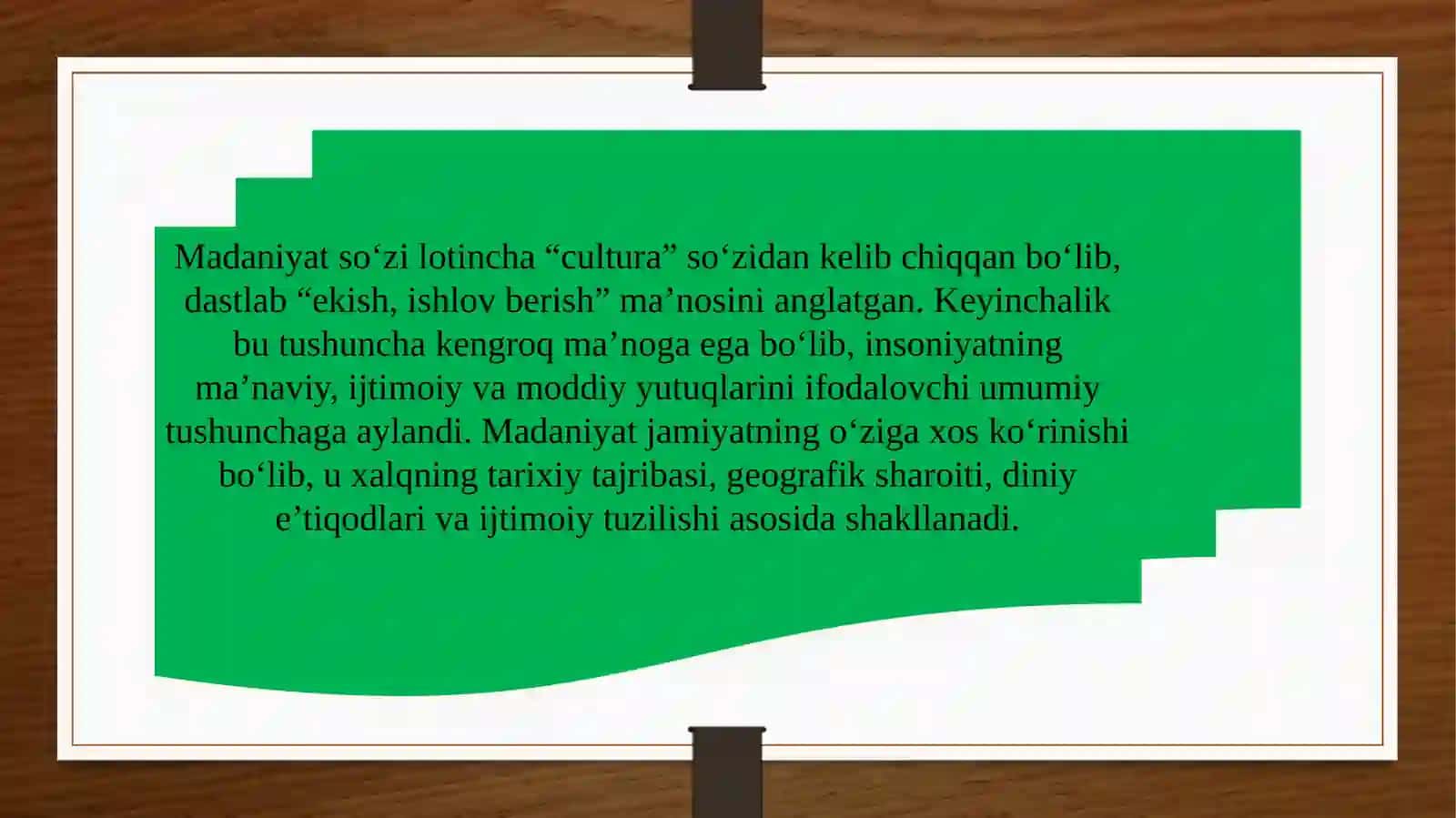 Dunyo xalqlari madaniyatidagi umumiylik va farqlar 4