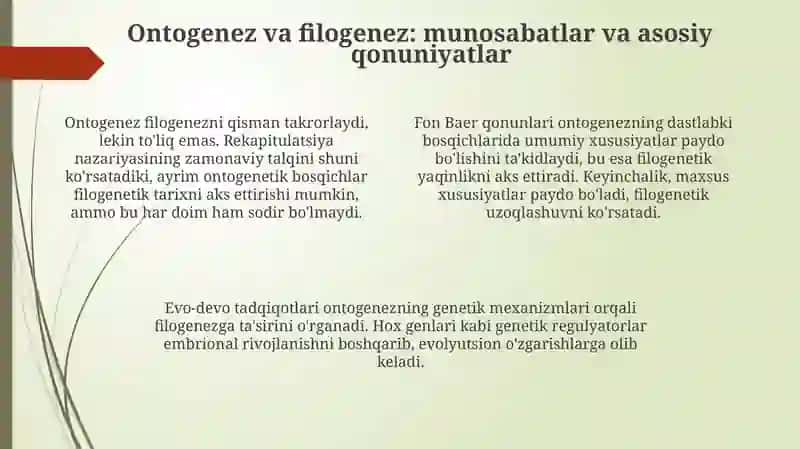 Ongning antagenetik taraqqiyoti 4