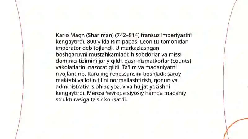 Karoling imperiyasi va Verdun shartnomasi (843) natijalari 4