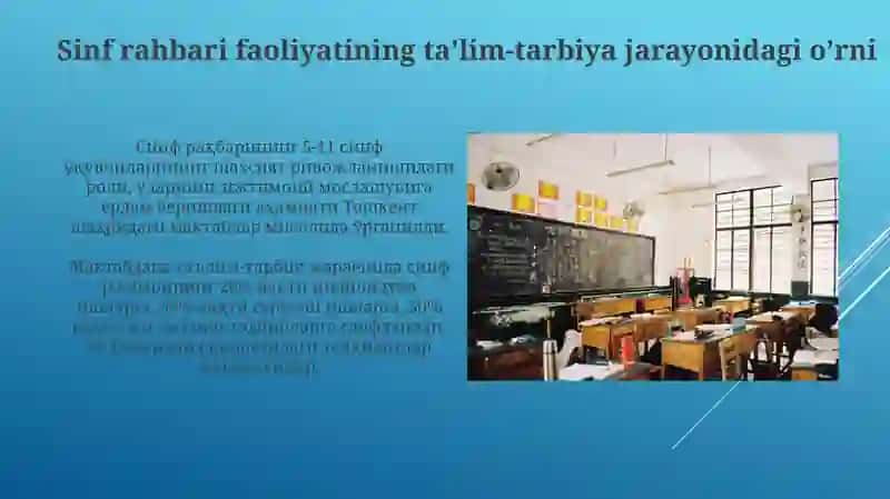 Sinf O'qituvchisi faoliyati 4