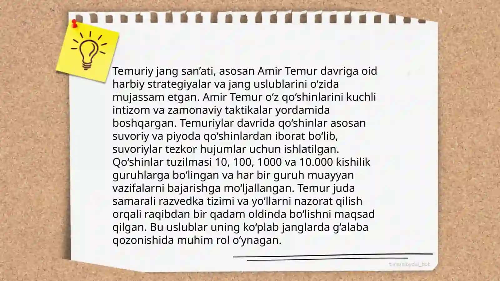 Temuriylar davri jang san'ati rivojlanishi 4