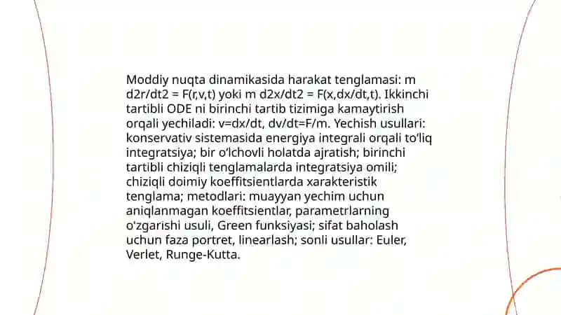 Moddiy nuqta dinamikasi 4