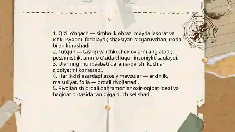Qizil oʻngach va tutqun 4