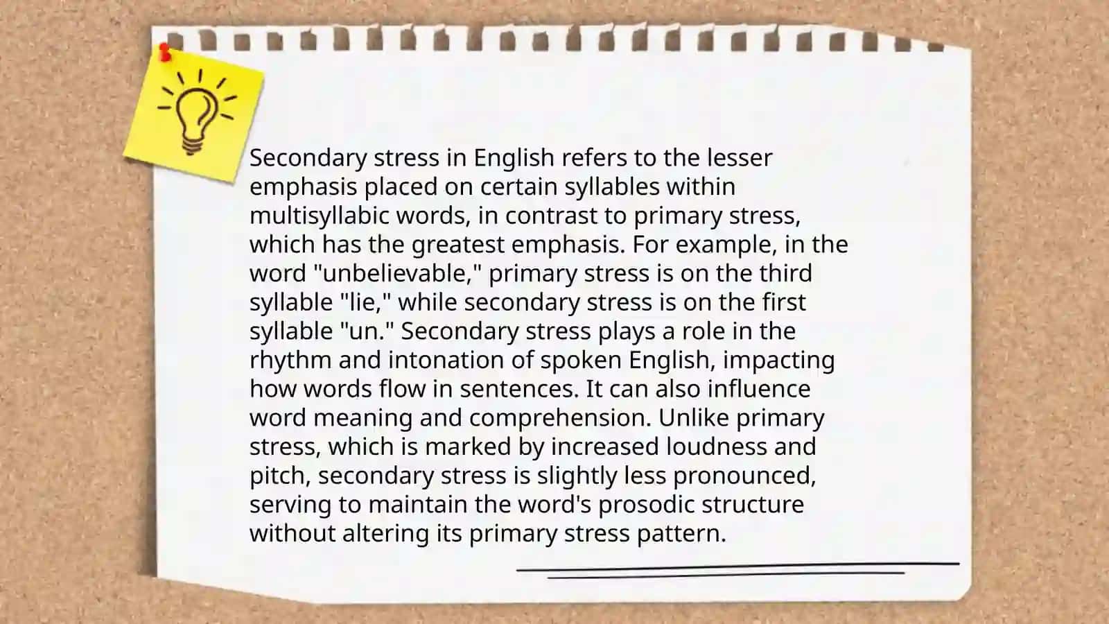 Primary Stress 4