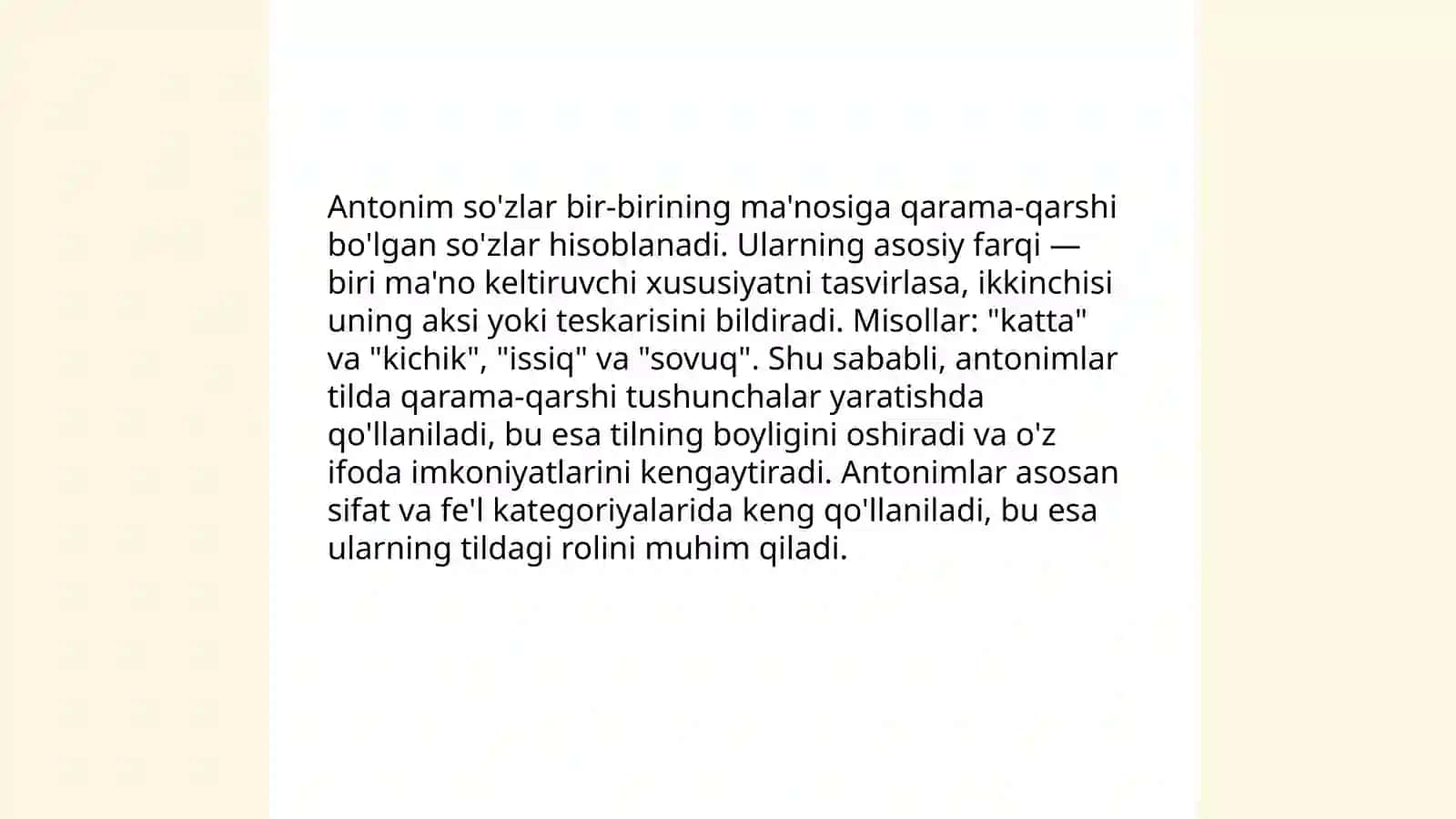 O‘zbek adabiy tilida sinonimiya va antonimiya 4